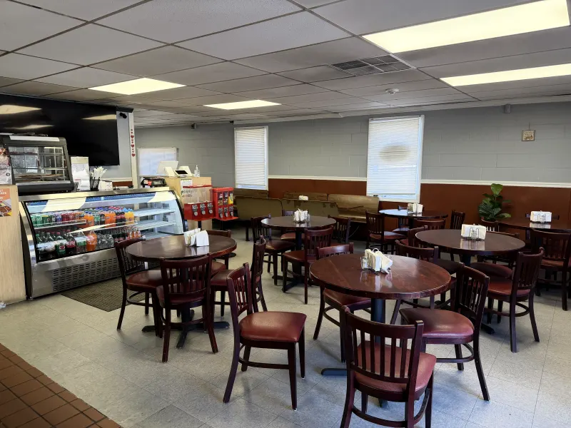 Interior photo of Brazilian Style Pizzeria & Buffet restaurant for sale in Lowell, MA